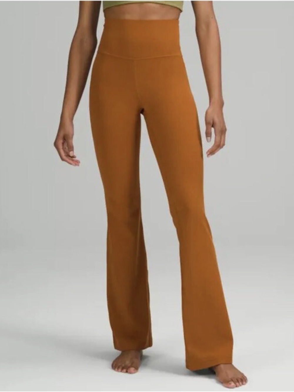 Lululemon Groove Pant Flare Super High-Rise Nulu Copper Brown sz6 32.5”